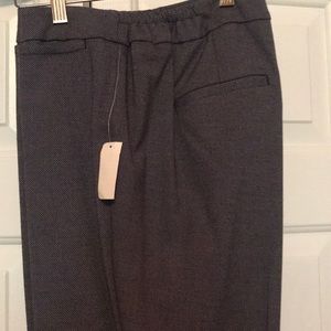 Gray lined dress pants